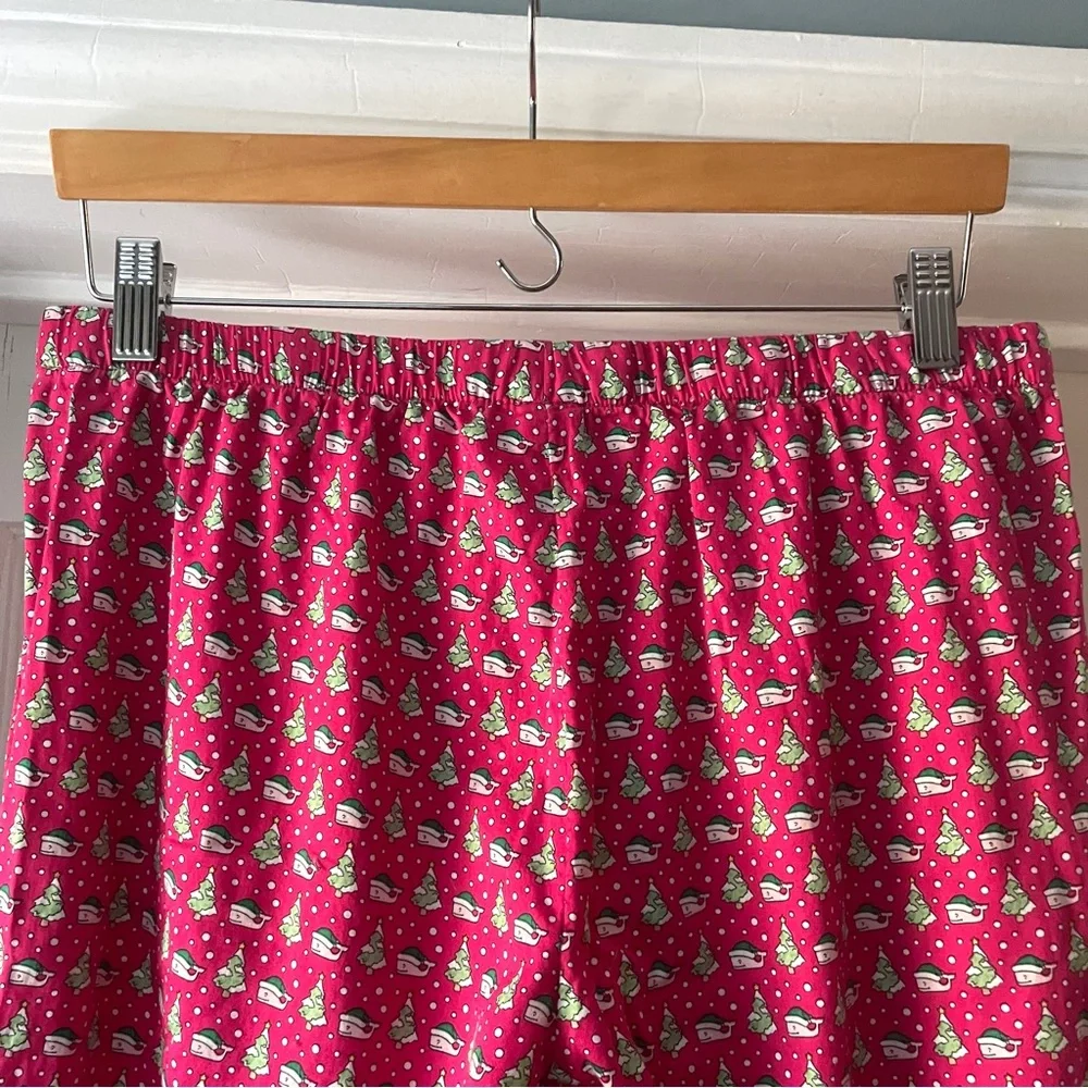 Vineyard Vines Women's Winter Santa Whale Holiday Tree Lounge Pant Size S